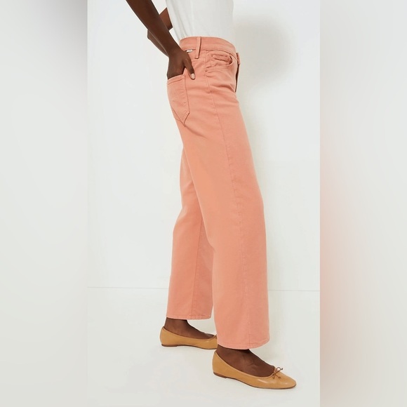 MOTHER The Dodger Ankle Linen-Blend Mango
Straight Leg Jean , sz 25 - Picture 2 of 14